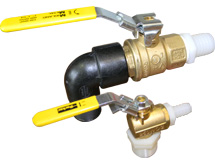 ATL Auxiliary Fuel Bladder 1 inch Ball Valve 